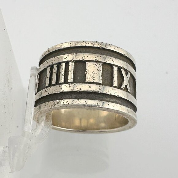 Tiffany & Co Large Atlas Ring - Sterling Silver Size 5 - Picture 6 of 10